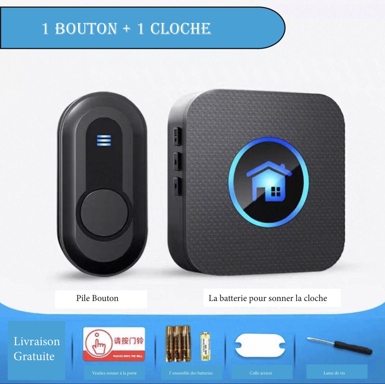 Sonnette de Porte Sans Fil